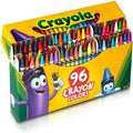 مجموعة تلوين بأقلام الشمع من كرايولا، 96 قطعة مع براية || Crayola Crayon Coloring Set 96 Pieces With Sharpener
