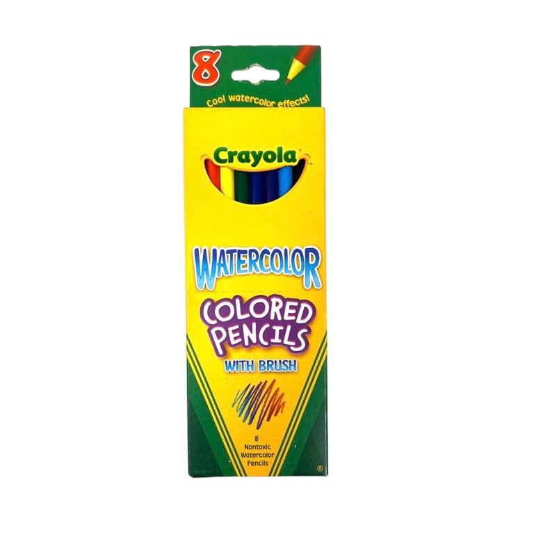 Crayola Watercolor Pencils 8 Colors || أقلام تلوين مائية كرايولا ٨ ألوان