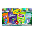 Crayola 96 Special Effects Crayons Glitter, Metallic, Neon & Pearl || الوان شمعية كرايولا ٩٦ لون قلتر و ميتاليك و نيون