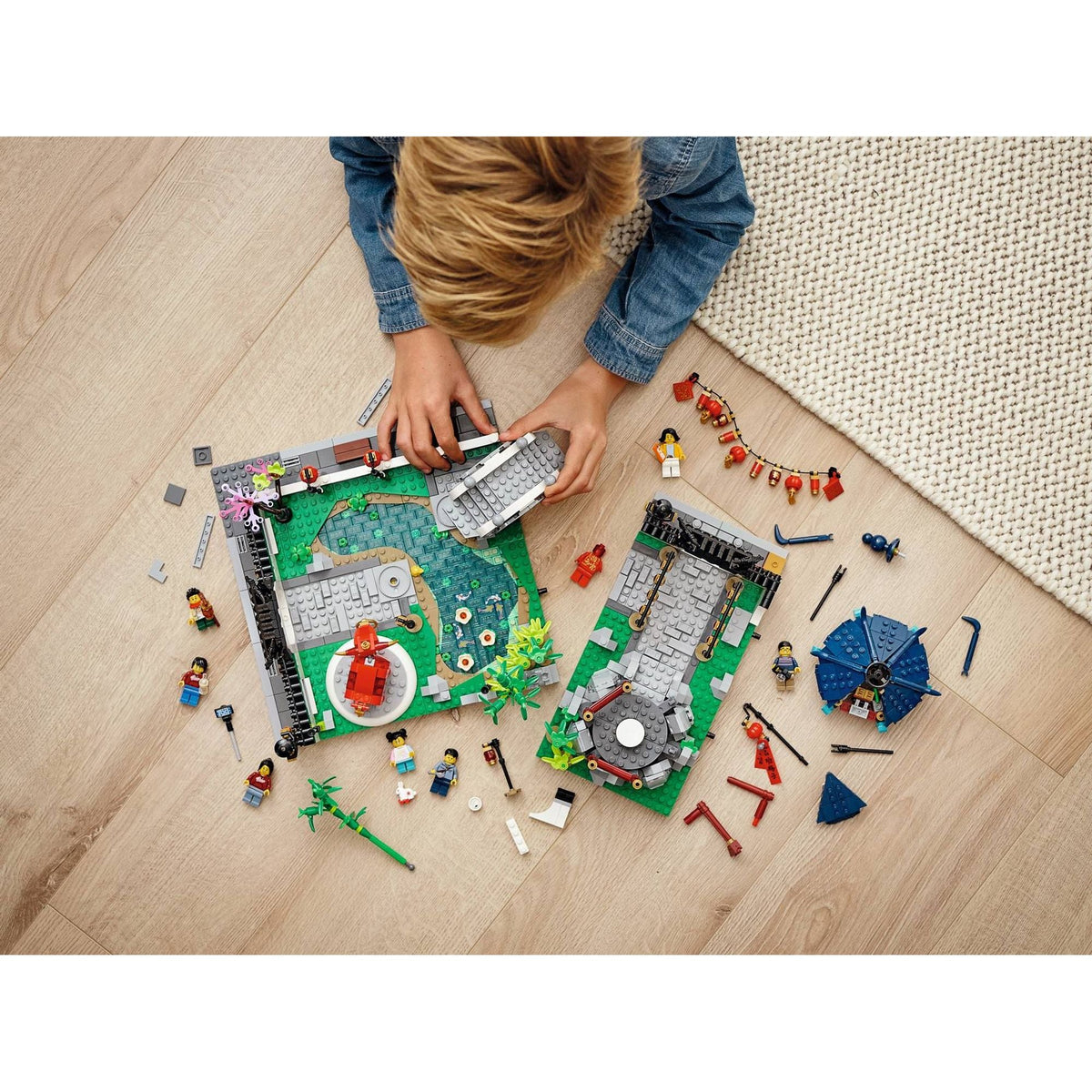 مجموعة ليقو احتفالية فانوس الربيع || Lego Spring Lantern Festival