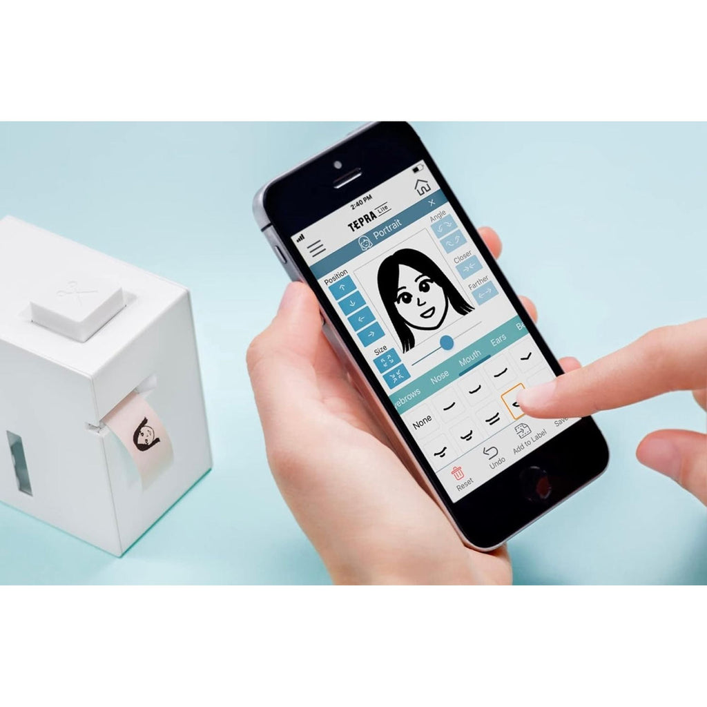 KING JIM TEPRA Lite Portable Thermal Label Printer from Japan Easily Operated with a Smartphone || طابعات ليبلات الحرارية من التلفون كينج جيم اليابانية