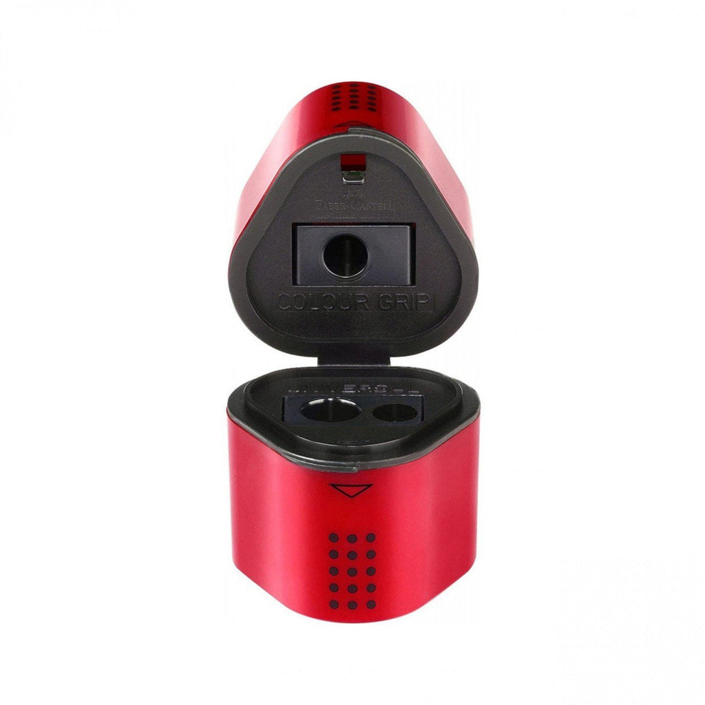 Faber Castell Red Sharpener 2 Openings || براية فيبر كاستل لون احمر فتحتين