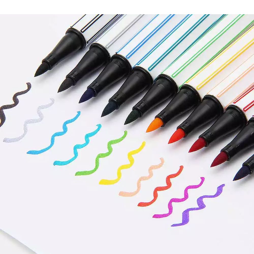 أقلام ستابيلو برش 10 ألوان || Stabilo Brush Pen 10 Colors