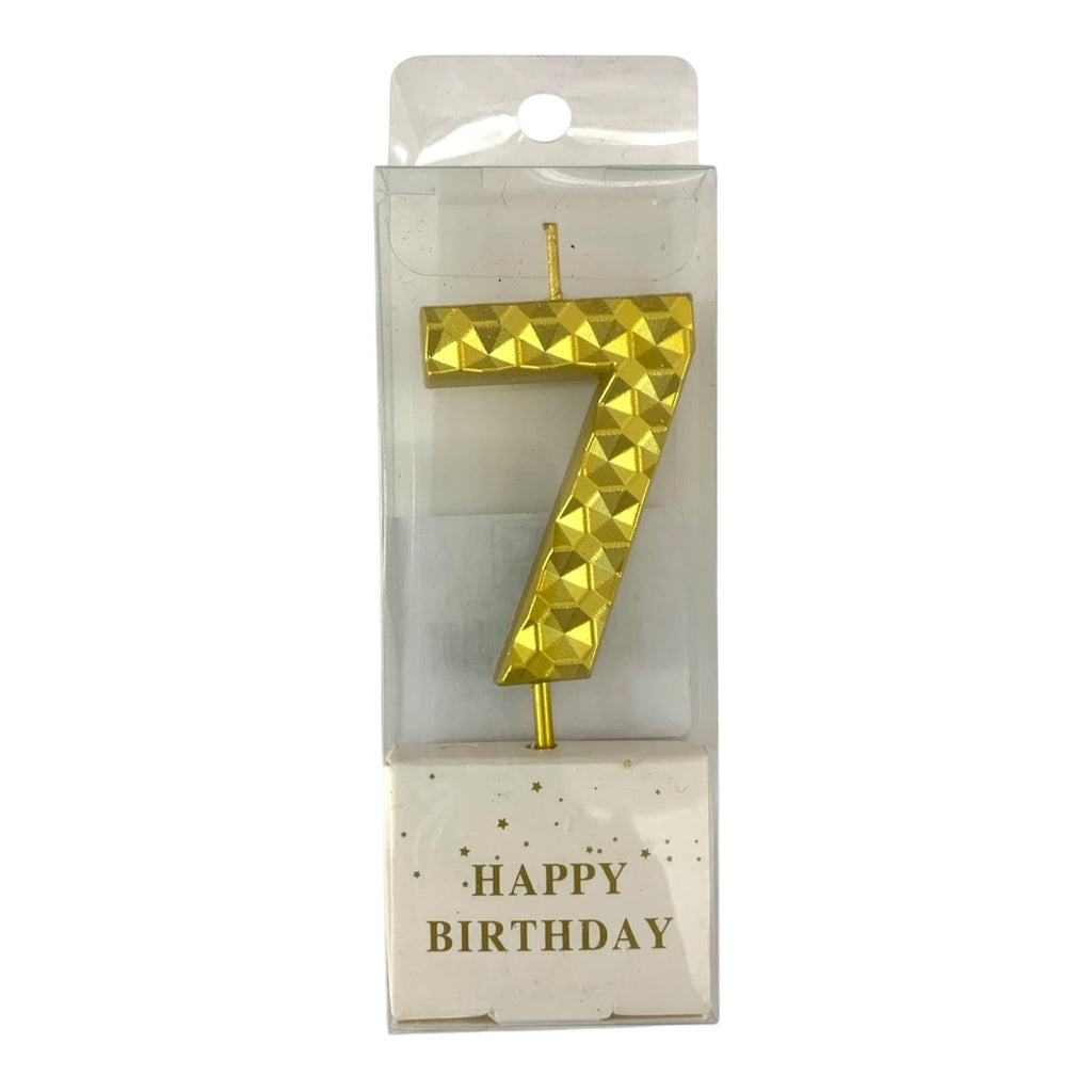 Birthday Candles Golden Color Bubbles from 0-9 || شموع اعياد ميلاد لون ذهبي فقاعات من ٠-٩