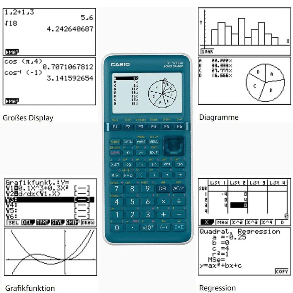Casio FX-7400GIII Graphic Calculator || آلة حاسبة بيانية كاسيو FX-7400GIII