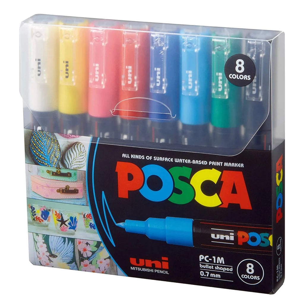 Posca Markers 8 Colors PC- 1M -0.7