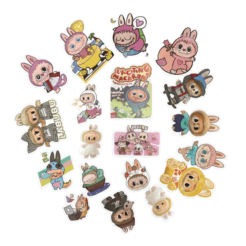 مجموعة ملصقات لابوبو || Labubu Stickers Pack