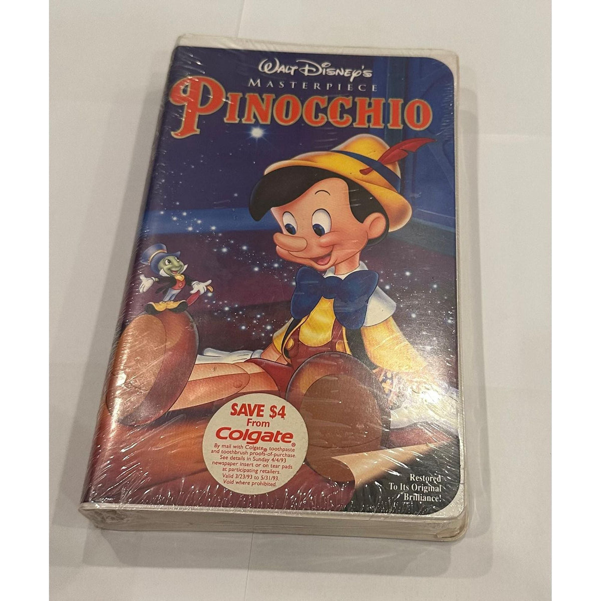 شريط ديزني VHS - بينوكيو نسخة ماستربيس