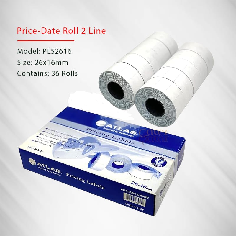 Atlas Pricing Labels Two Prices || عبوة ملصقات تسعير أطلس بسعرين