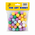 كرات قطنية بوم بوم بألوان الباستيل || Pastel Colored Cotton Pack Pom Pom Balls