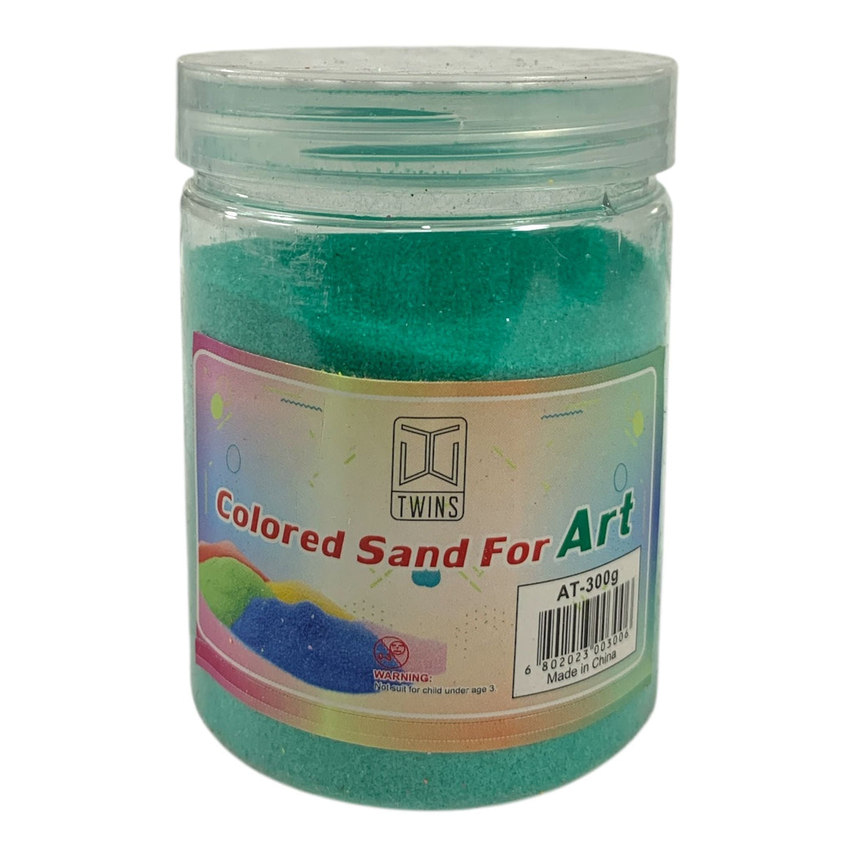 A&T Green Sand Large Size 300 g || رمل ملون A&T مقاس كبير 300 جم لون أخضر