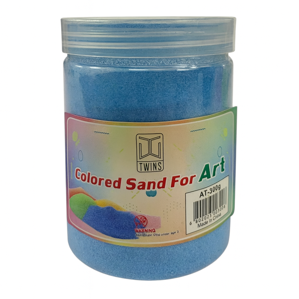 A&T Blue Sand Large Size 300 g || رمل ملون A&T مقاس كبير 300 جم لون أزرق