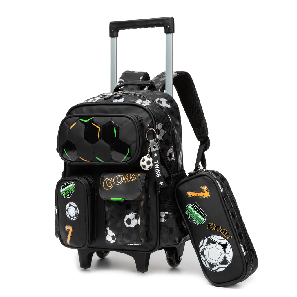 14" Trolley Backpack 2PCS GOAL TWINS || شنطة ظهر ترولي 14 انش قطعتان جوول توينز