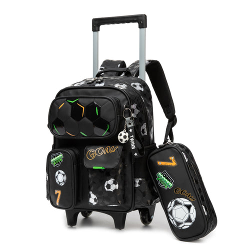 14" Trolley Backpack 2PCS GOAL TWINS || شنطة ظهر ترولي 14 انش قطعتان جوول توينز