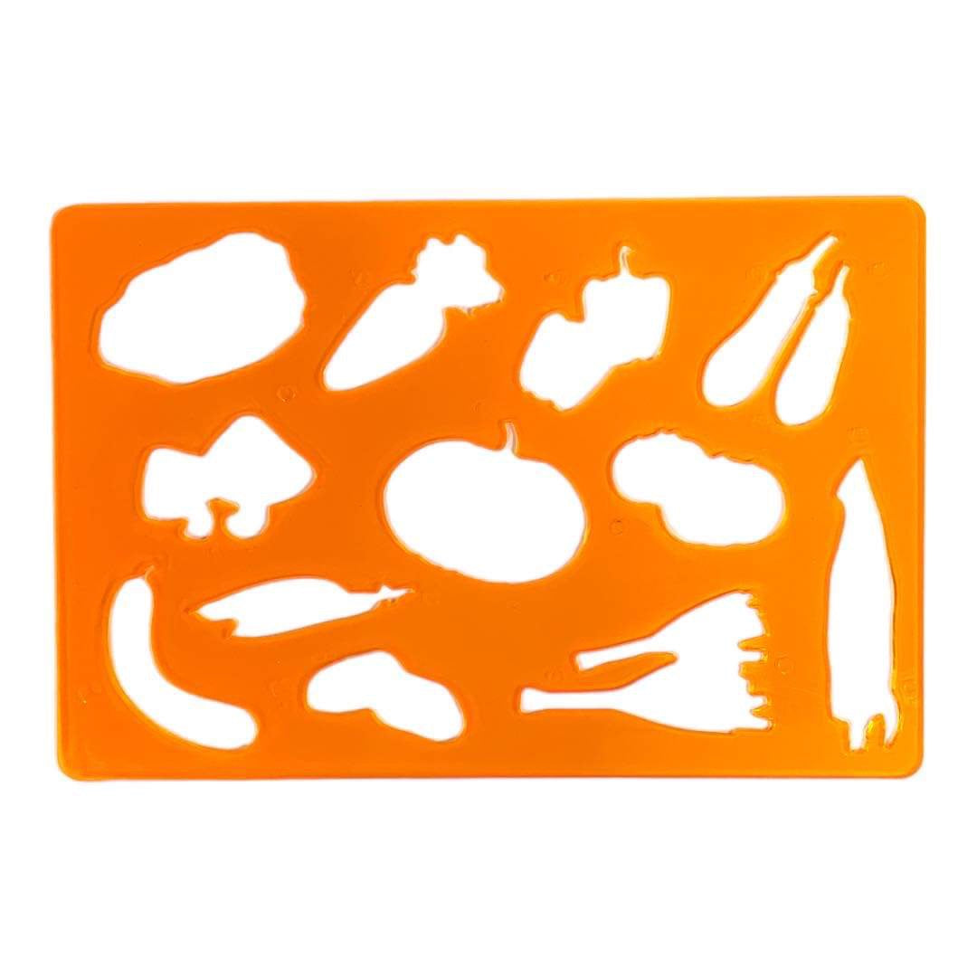 قوالب رسم الخضروات (ستنسل) || Vegtables Stencil Rulers