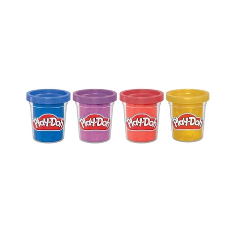 Play-Doh Sparkle Compound 4-Pack || مجموعة صلصال بلاي دوه سباركل من ٤ عبوات