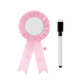 شريط تكريم وردي قابل للتخصيص مع قلم || Pink Customizable Award Ribbon with Marker
