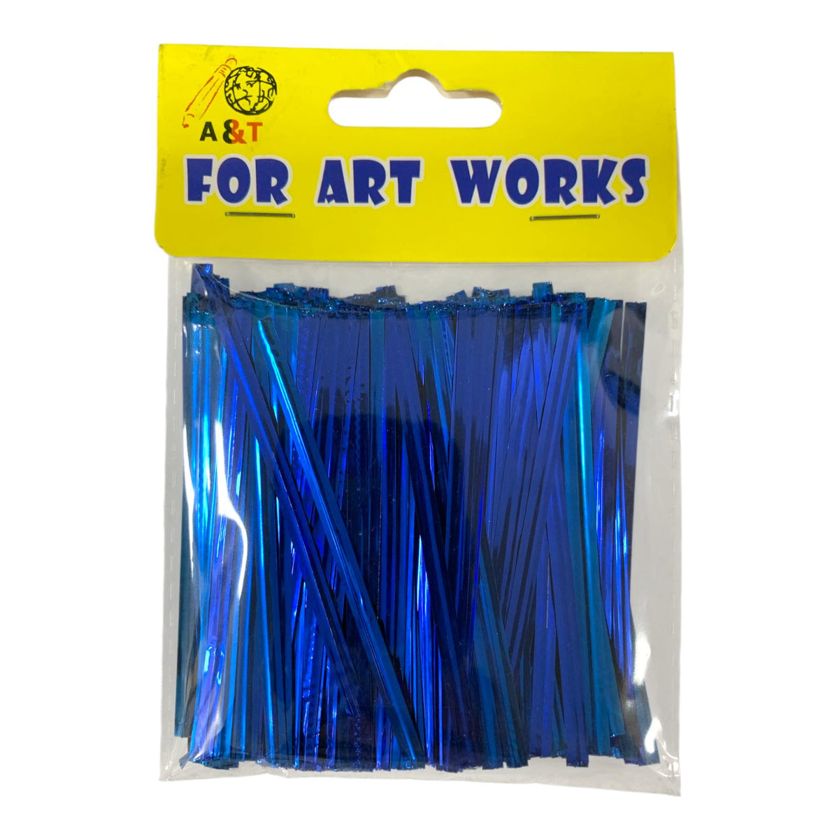 A&T DIY Plastic Sticks 10 cm Blue Color || أعواد بلاستيك يدوية من A&T، مقاس 10 سم، لون أزرق