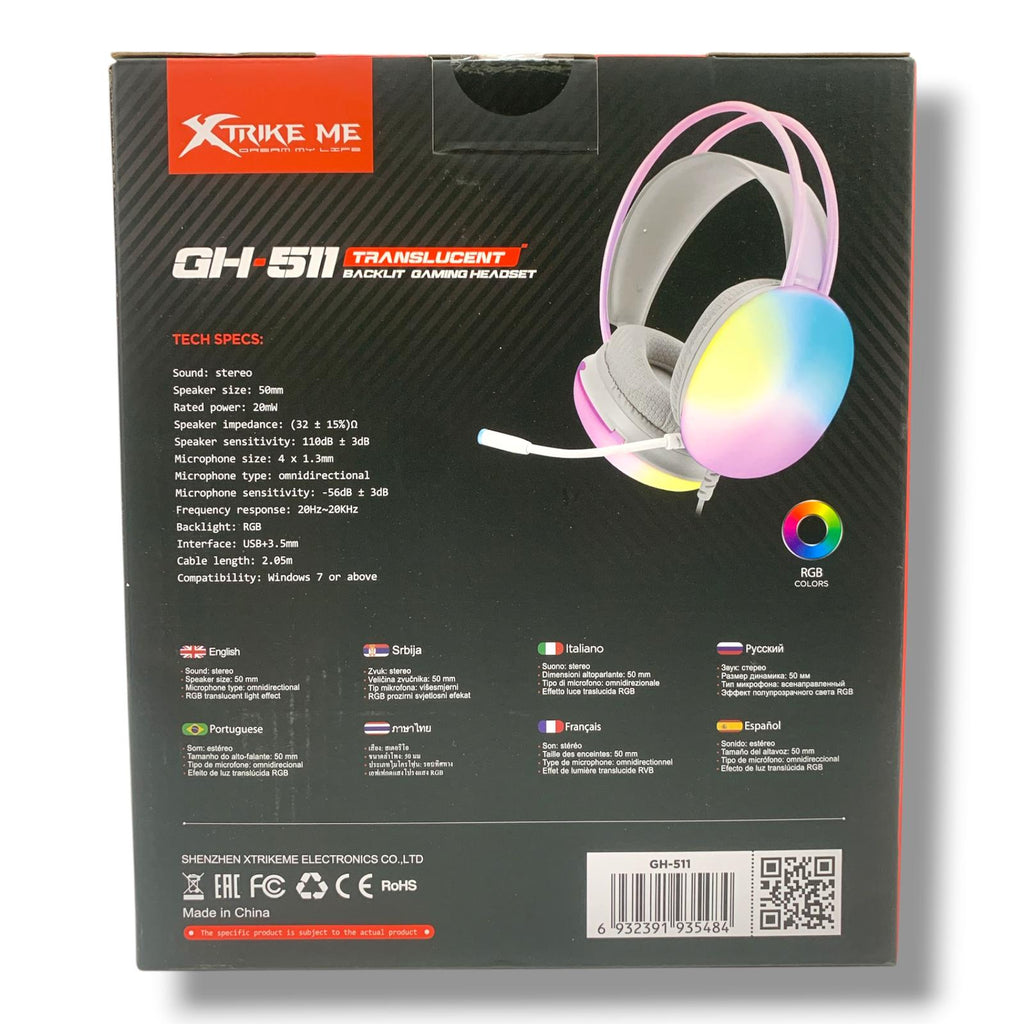 سماعة الرأس XTRIKE ME طراز GH-511 || سماعة ألعاب من XTRIKE ME