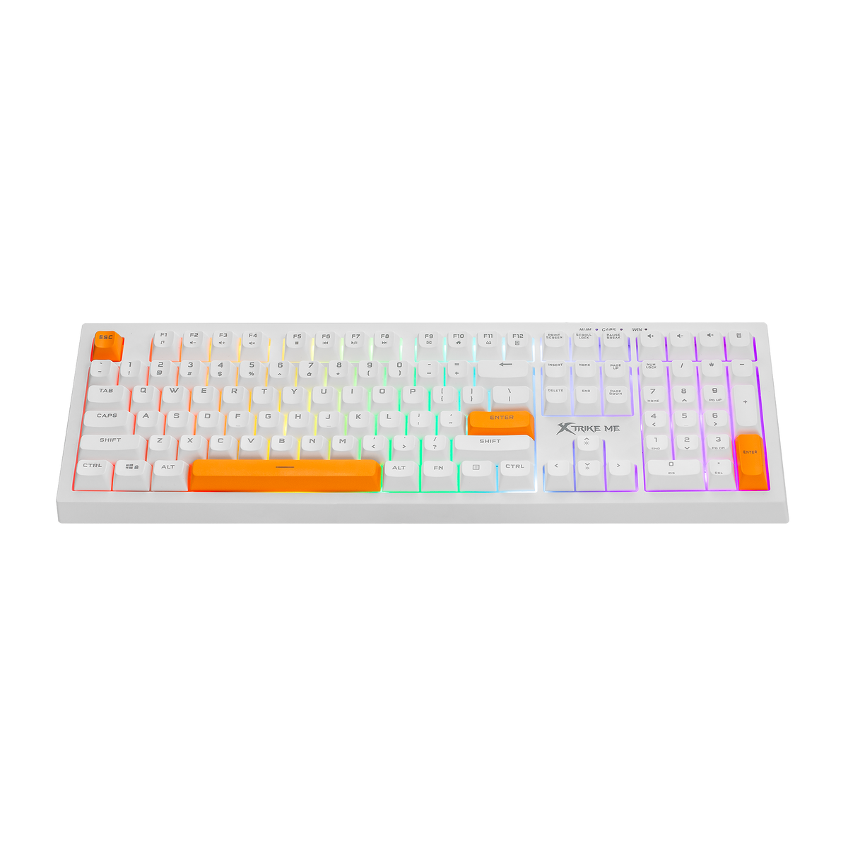 لوحة مفاتيح الألعاب Xtrike Me XT-KB-512 باللون الأبيض || Xtrike Me Gaming Keyboard XT-KB-512 WH