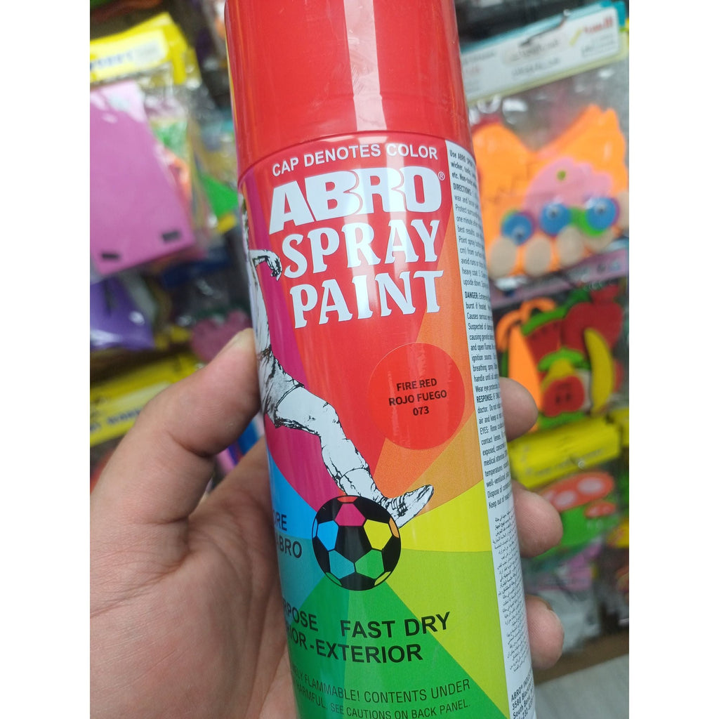 Abro Spray Paint Fire Red || دهان سبراي أبرو أحمر ناري