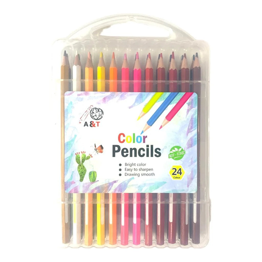 A&T Color Me Colored Pencils 24 Colors
