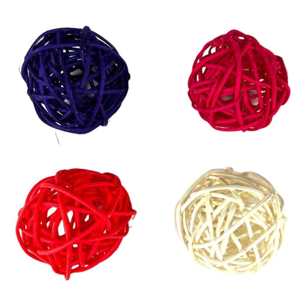 4 Pack Rattan Balls || عبوة من 4 كرات راتان