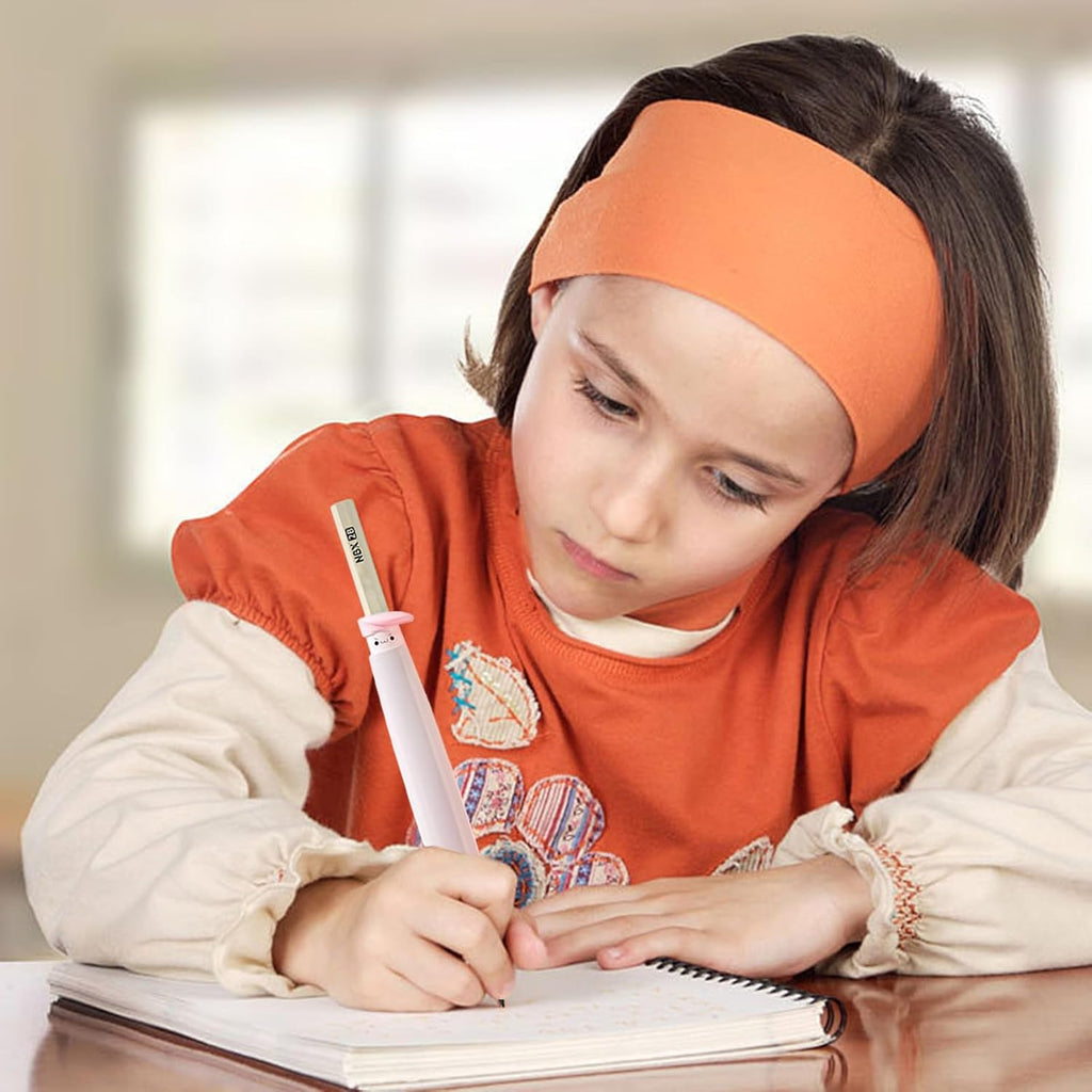 مسكة قلم سيليكون للأطفال، لون وردي