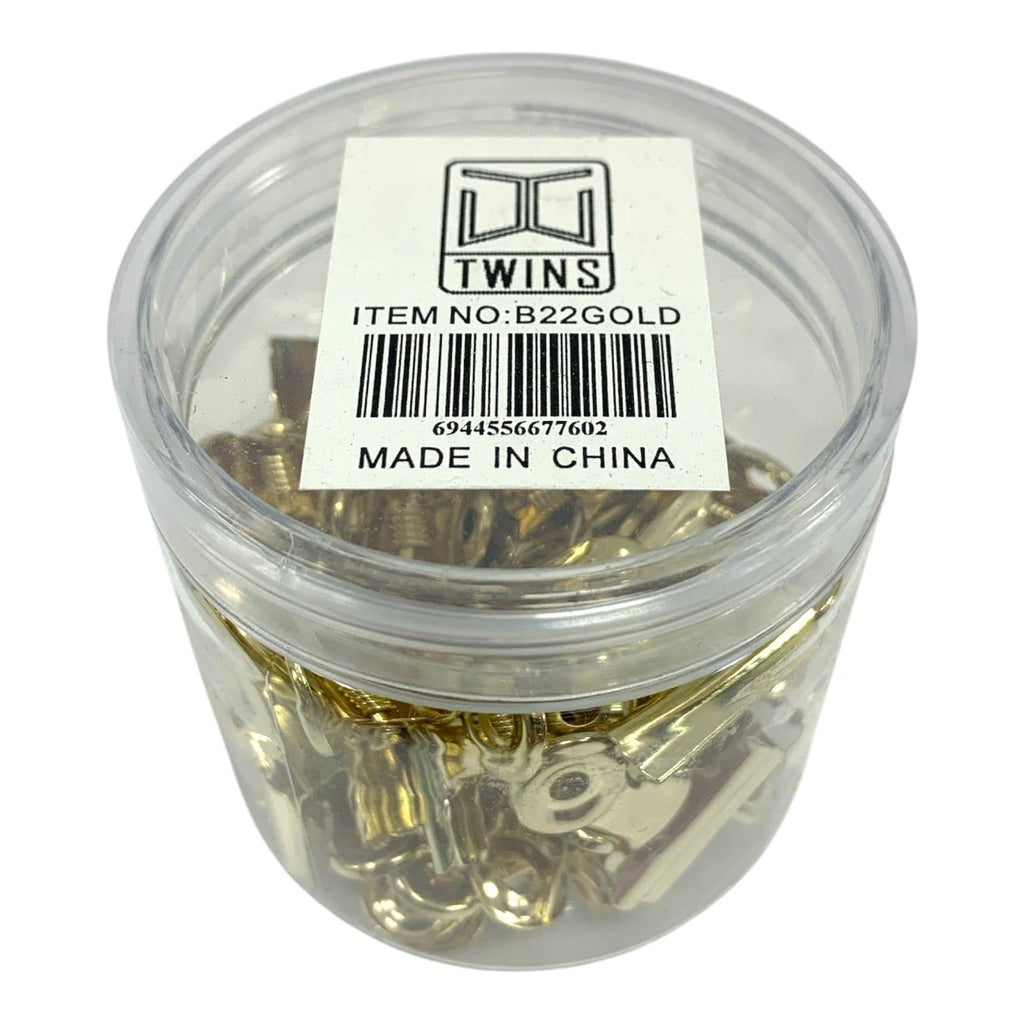 A&T Paper Clips 22 mm Gold || مشابك ورق ذهبية من إيه آند تي 22 مم