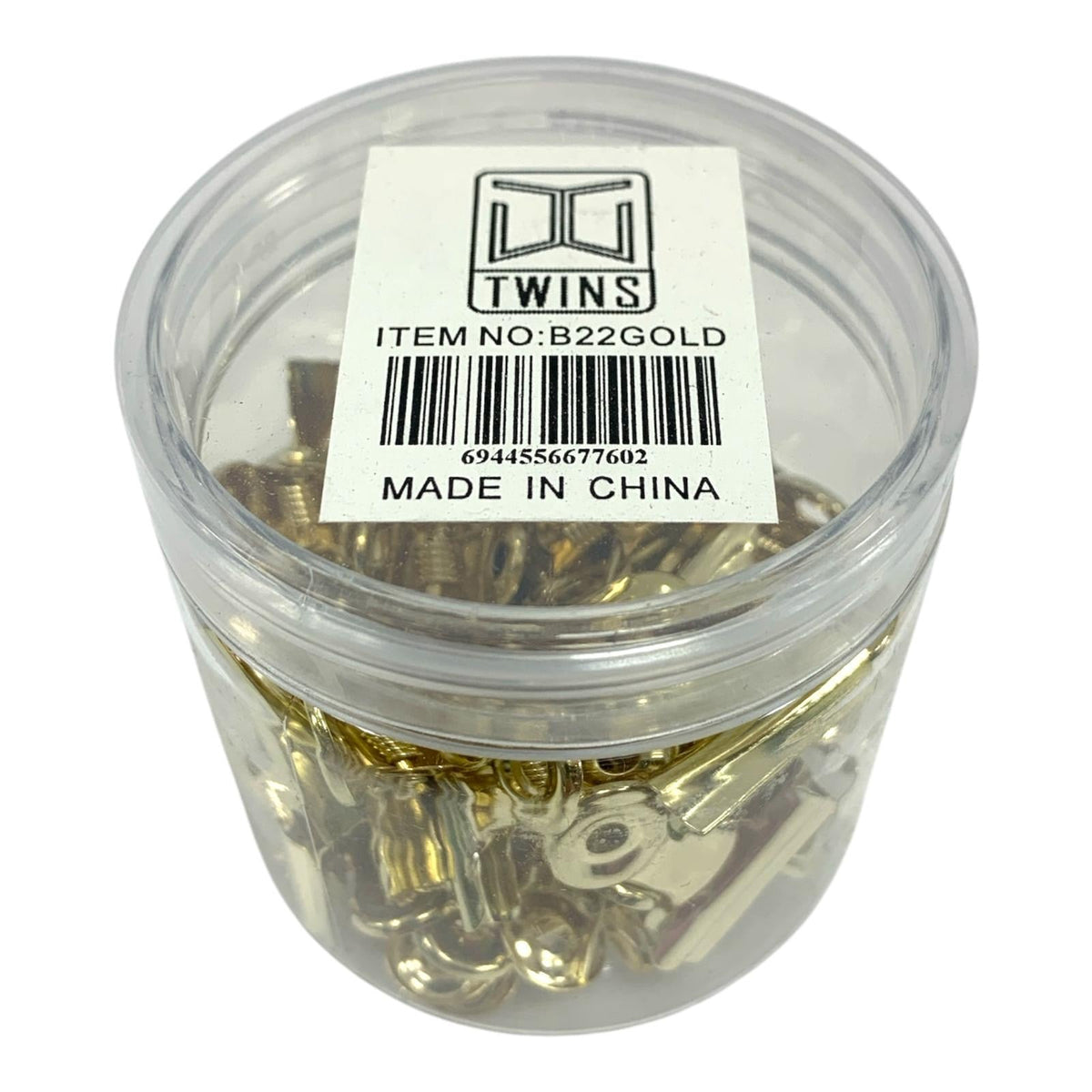 A&T Paper Clips 22 mm Gold || مشابك ورق ذهبية من إيه آند تي 22 مم