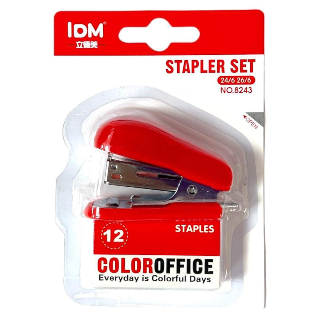 Stapler Set 8243 || طقم دباسة ملونة ٨٢٤٣