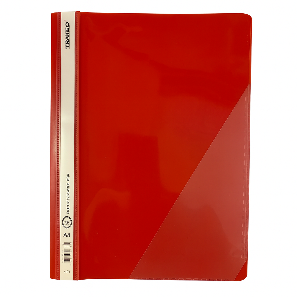 Tranbo Clear File Red || ملف شفاف من ترانبو - أحمر