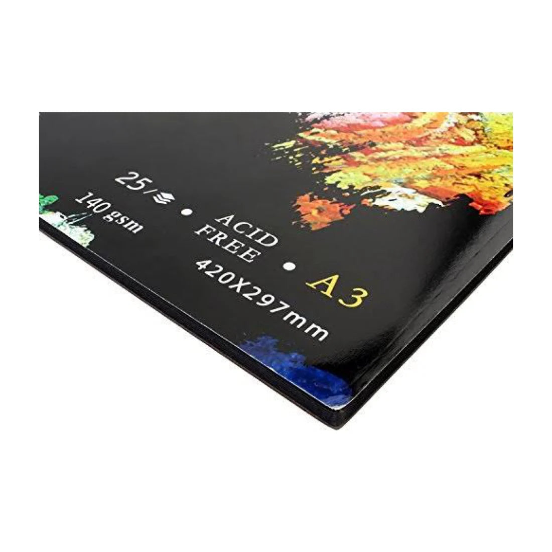دفتر رسم ورق أسود من A&T، مقاس A3