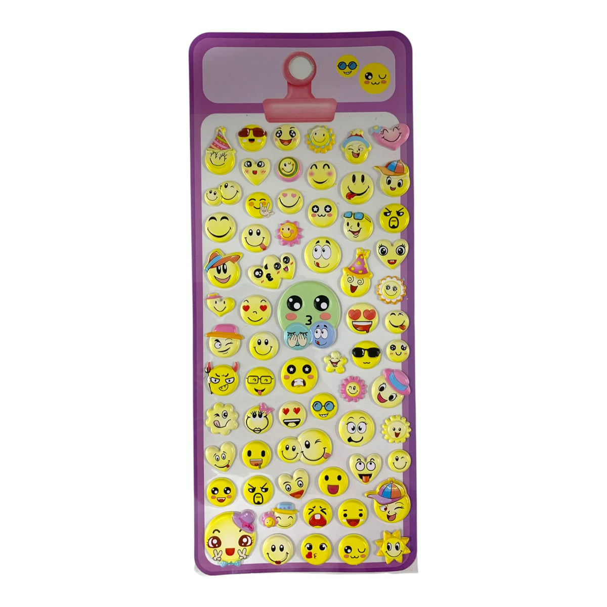 A&T Embossed Stickers Smiley Faces #2 || ستيكرات بارزة أي أند تي سمايلي #2
