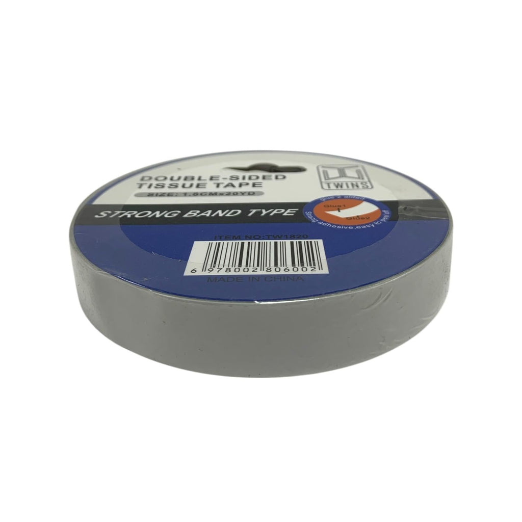 A&T Twins Double Sided Tissue Tape 1.8 cm Small || شريط لاصق بوجهين من A&T Twins، مقاس صغير 1.8 سم
