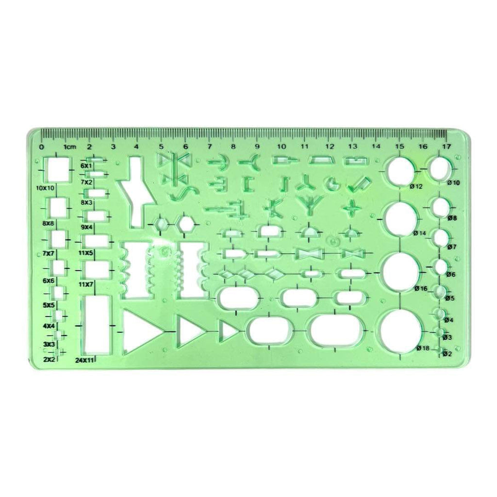 Engineering Electrical Graphics Symbols Ruler || مسطرة الرموز الهندسية والكهربائية