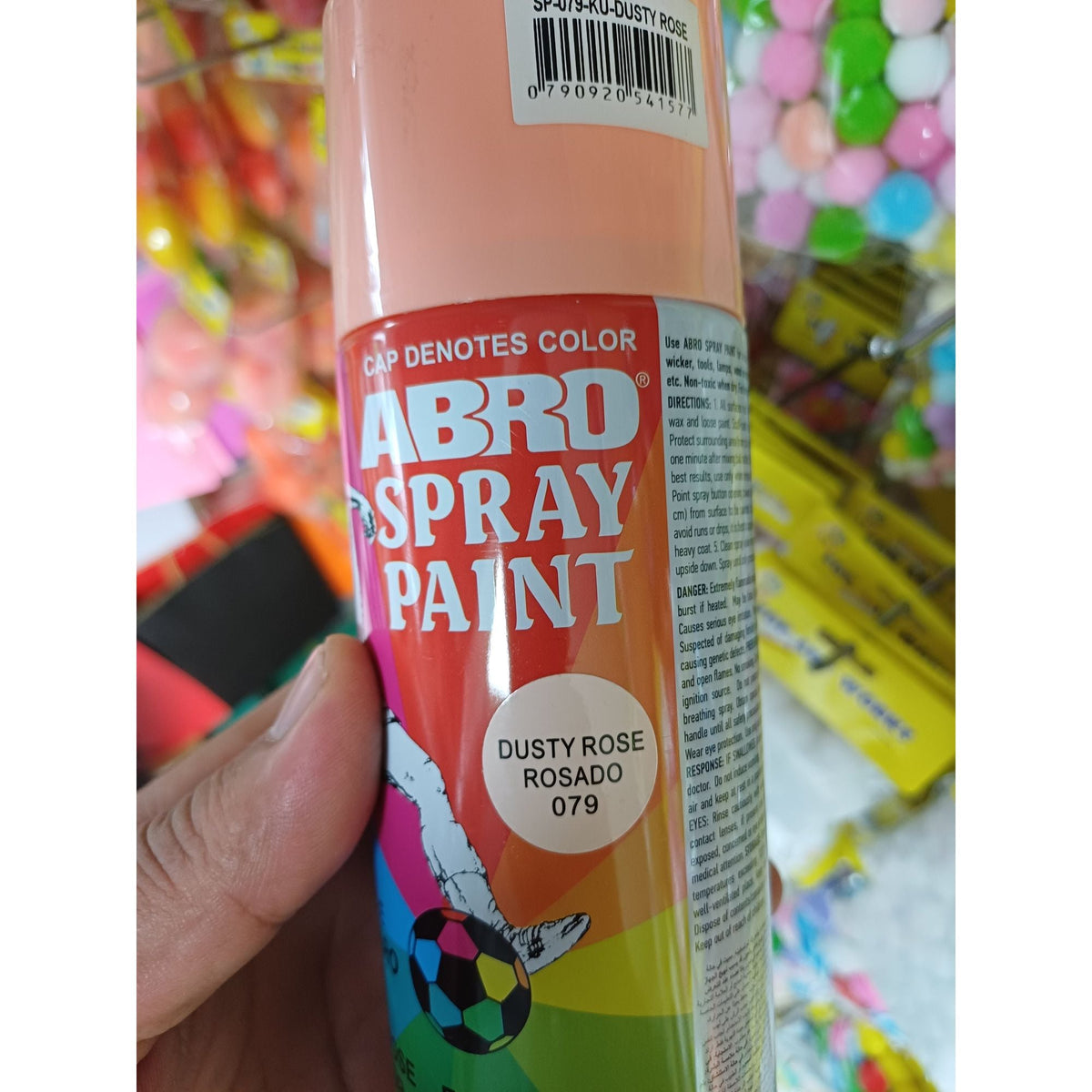 بخاخ طلاء من "أبرو" لون وردي مغبر (داستي روز) || Abro Spray Paint Dusty Rose