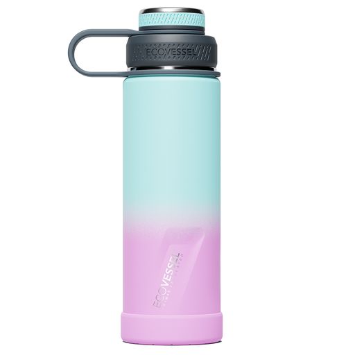 EcoVessel Boulder 20 oz TriMax Insulated Stainless Steel Bottle - Vapor Wave || زجاجة EcoVessel Boulder سعة 20 أونصة من الستانلس ستيل المعزول بتقنية TriMax - لون Vapor Wave