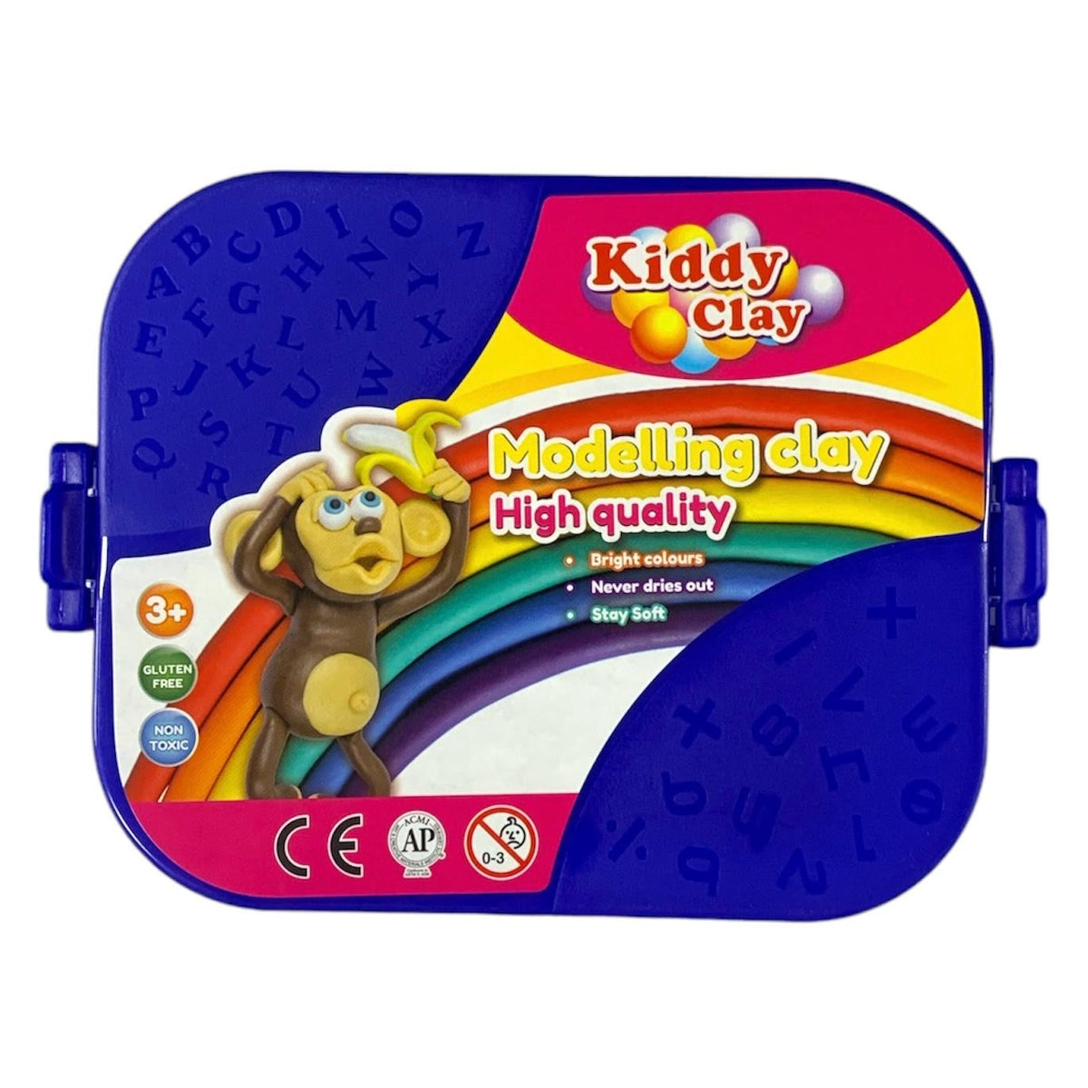 عرض صلصال "Kiddy Clay" المكون من 7 ألوان
