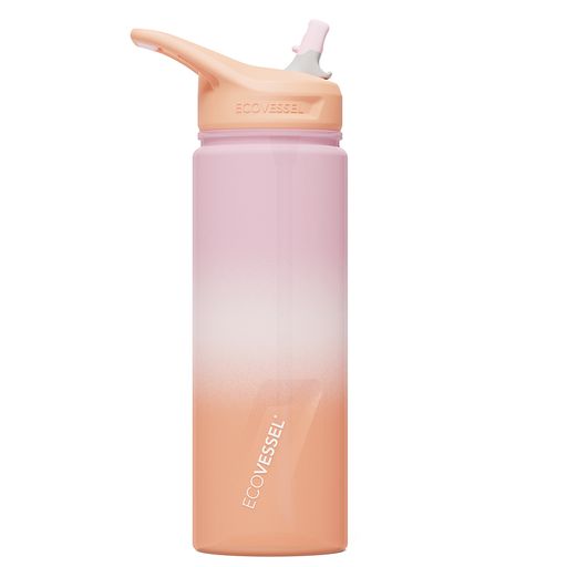 EcoVessel Wave 24 oz Eastman Tritan Water Bottle - Coral Sands || زجاجة EcoVessel Wave سعة 24 أونصة من Eastman Tritan - Coral Sands