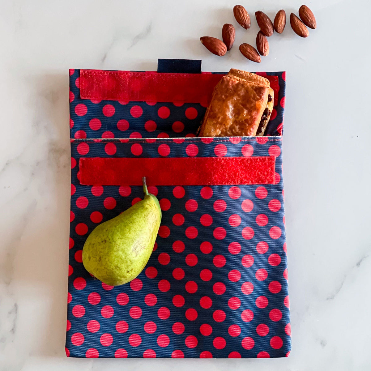 Yumbox Reusable Sandwich & Snack Baggies - Zesty Polka Dots || أكياس يامبوكس قابلة لإعادة الاستخدام للسندويتش والوجبات الخفيفة - زيستي بولكا دوت