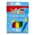 Colorpia Crayostic Wax Crayons 12 Colors || أقلام تلوين شمعية كولوربيا ١٢ لون