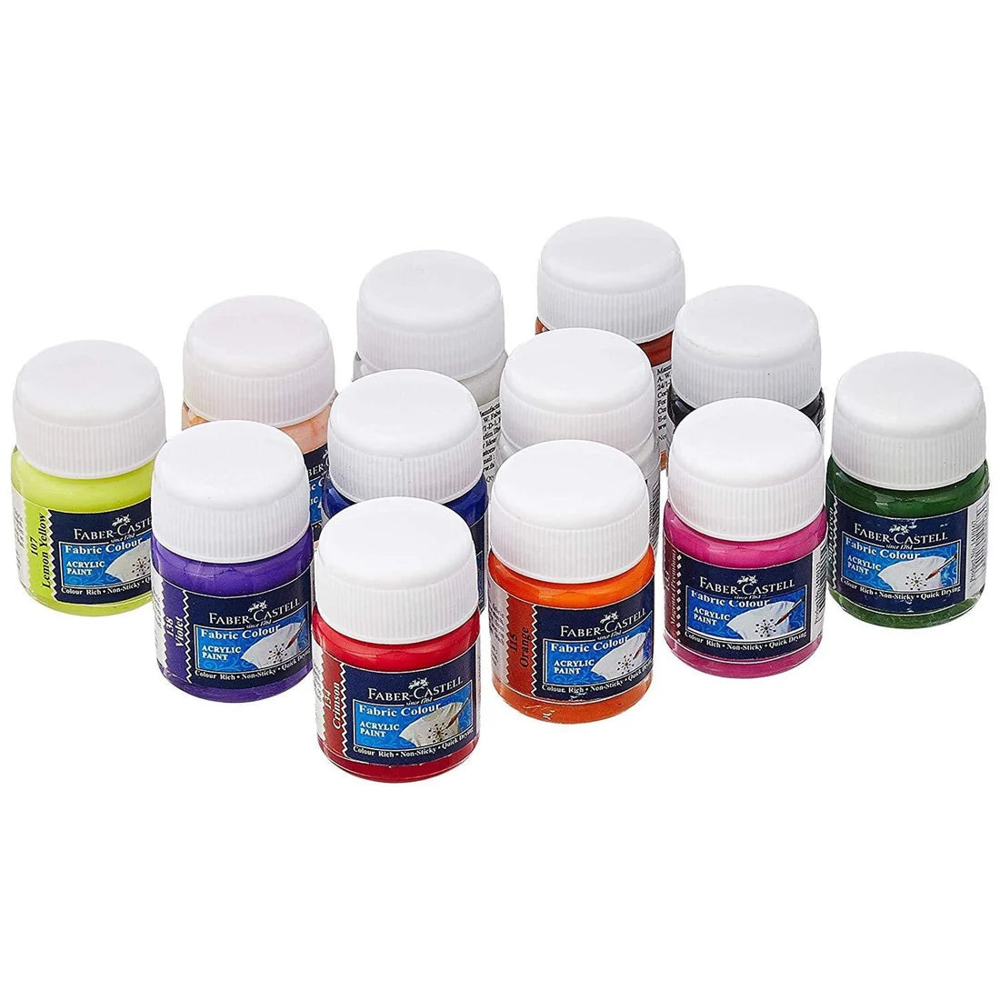 Faber Castell Fabric and Acrylic Set 12 Colors