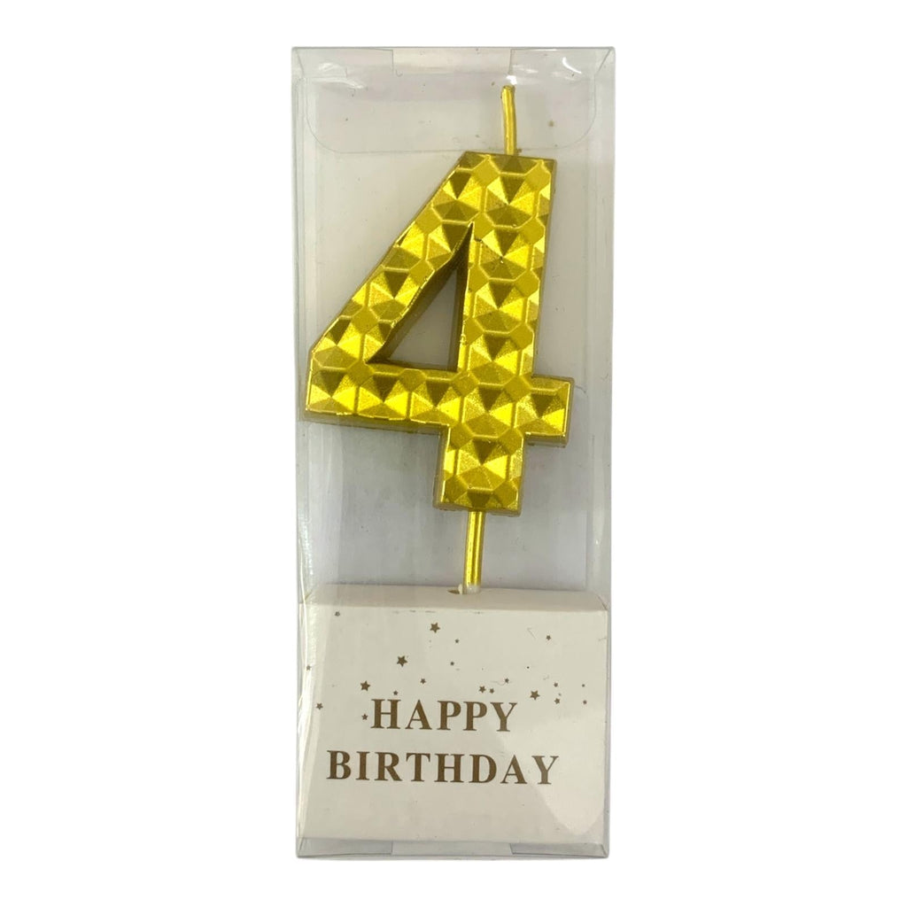 Birthday Candles Golden Color Bubbles from 0-9 || شموع اعياد ميلاد لون ذهبي فقاعات من ٠-٩