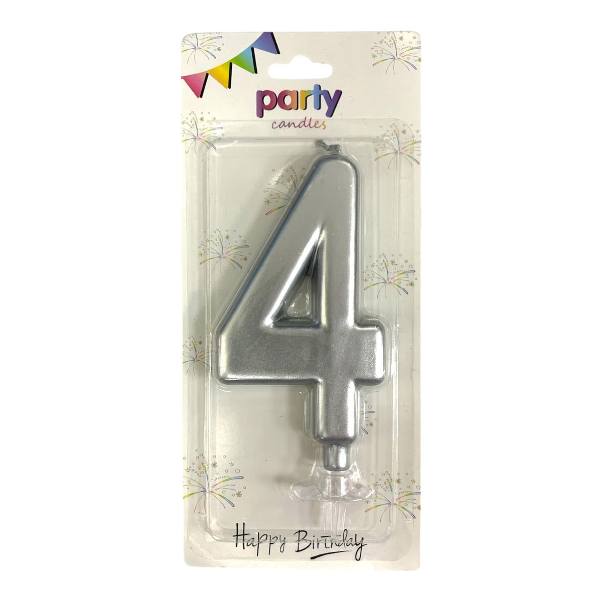 Birthday Candles Silver Color from 0-9 || شموع اعياد ميلاد لون فضي من ٠-٩