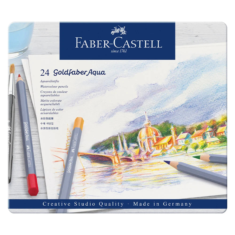 Faber Castell Goldfaber Aqua Watercolour Pencil Set of 24