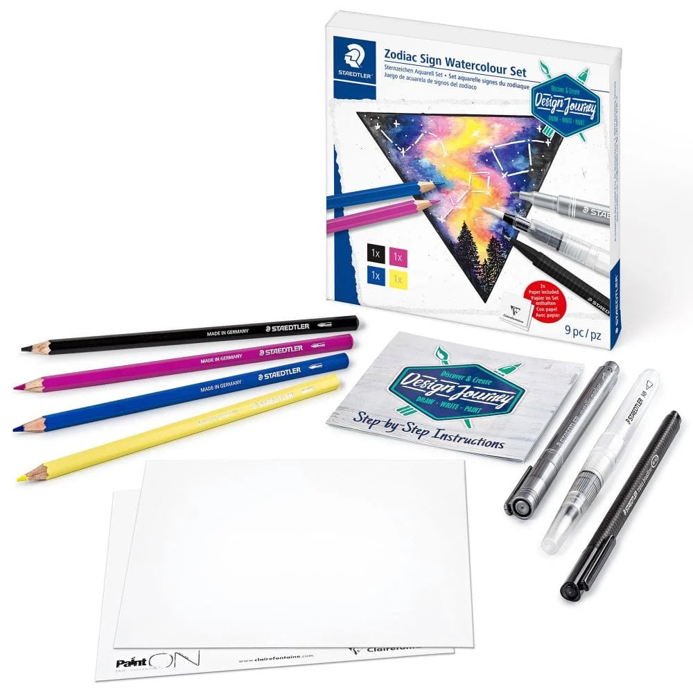 STAEDTLER trendset Design Journey zodiac watercolor set