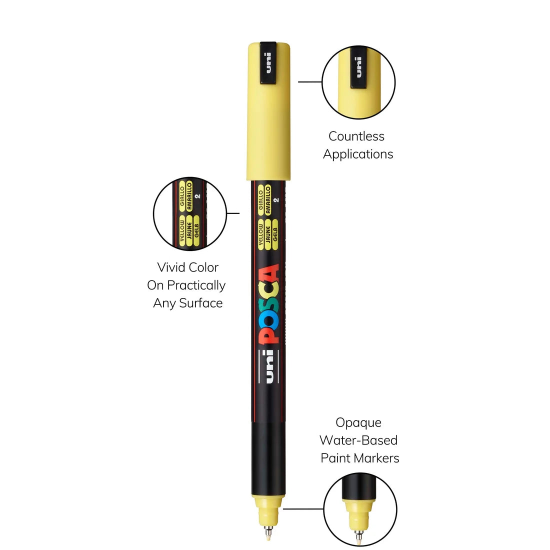 Posca Markers 8 Colors PC- 1MR -0.7
