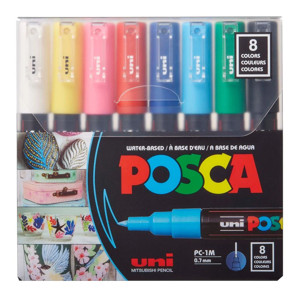 Posca Markers 8 Colors PC- 1M -0.7