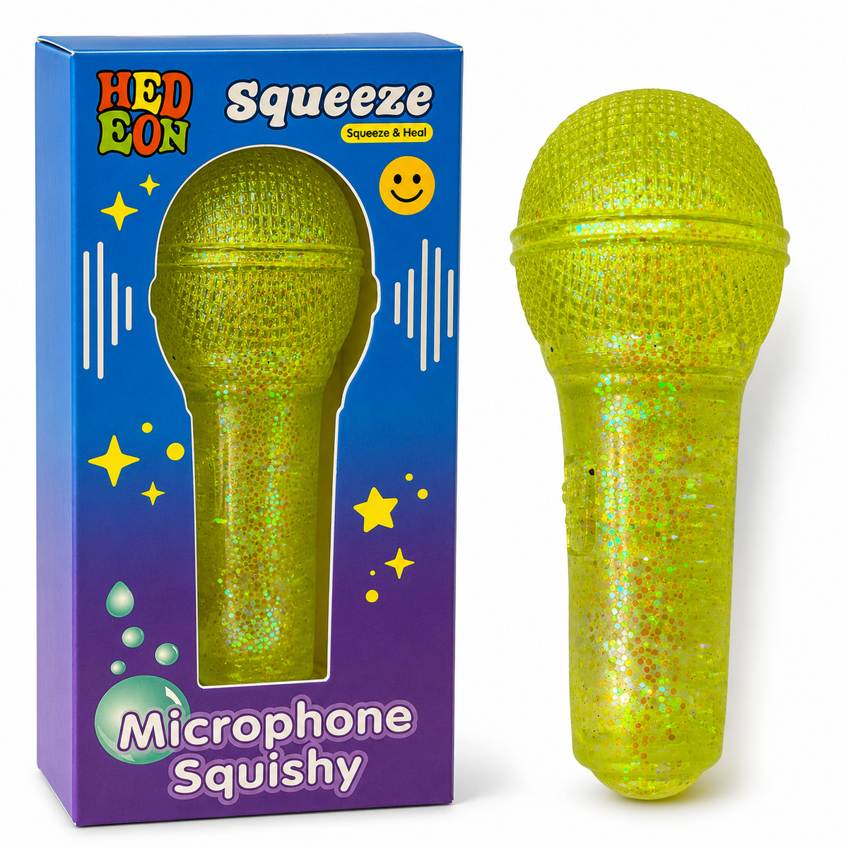 ميكروفون سكوشي أصفر || Microhpone Squishy Yellow